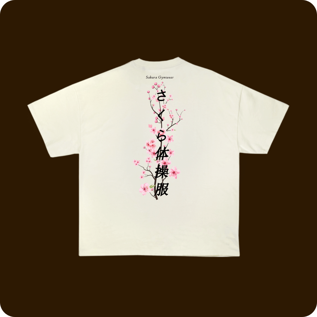 Oversized Sakura T-shirt Achterkant